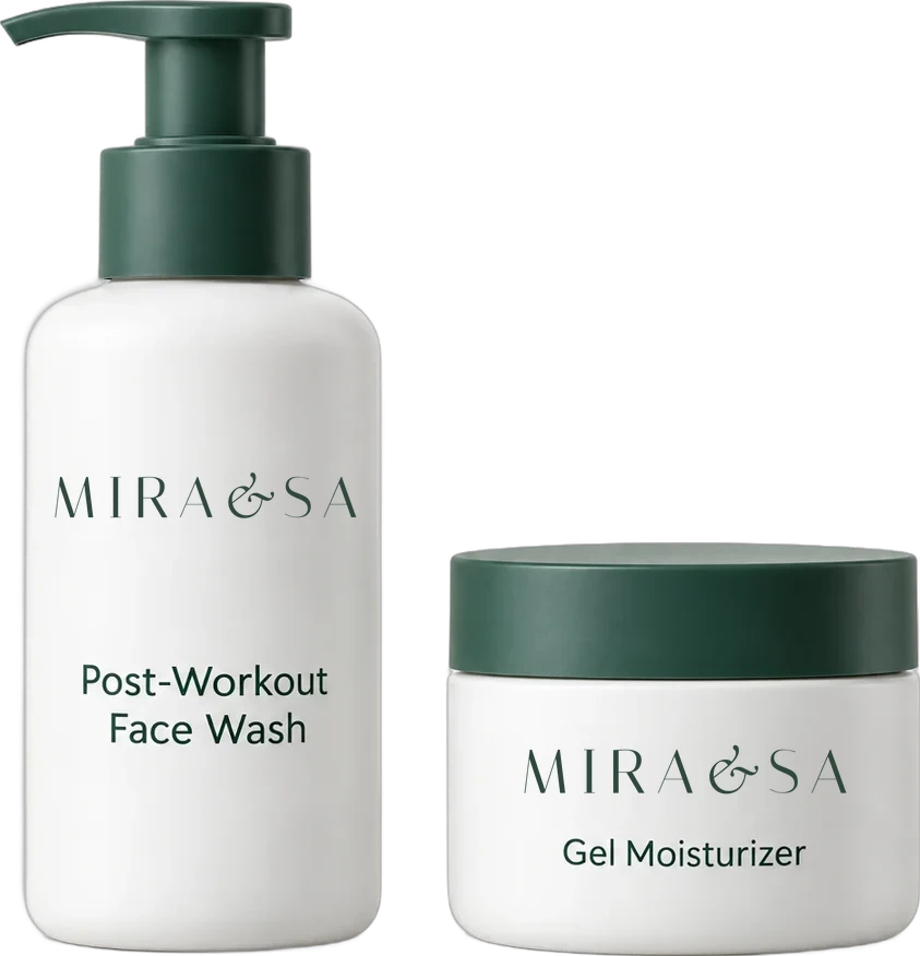 Post-Workout Face Wash and Gel Moisturizer