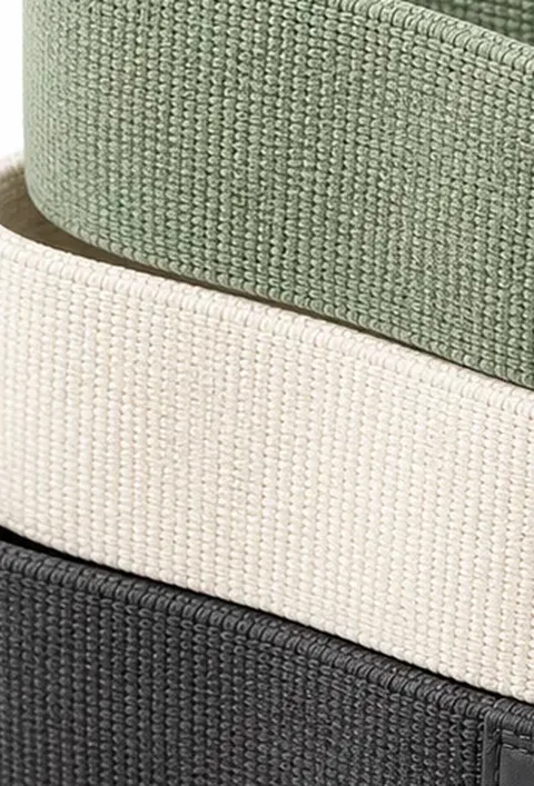 Close-up of woven fabric resistance bands